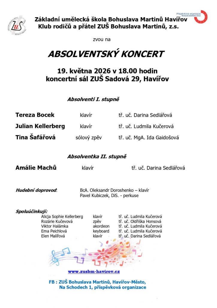 Absolventský koncert 19.5.